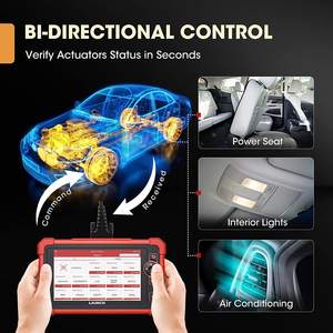 Lecteur de codes OBD2 LAUNCH CRP919X 7 pouces avec contrôle bidirectionnel, outil de diagnostic de tous les systèmes pour plus de 100 marques de voitures - Product Image 4