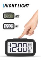 Intelligente LED Elektronische Digitaluhr LUMINOVA Farbwechselnde Hintergrundbeleuchtung Schlummerfunktion Kalender Temperaturanzeige Modernes Design
