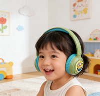 Casque ENC de haute qualité, réseau maillé, communication sans fil un-vers-plusieurs, portée 505M, faible latence, écouteurs supra-auriculaires pour l'enseignement des enfants