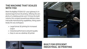 Impresora 3D Industrial Antinsky BigRep Studio G2 de Gran Formato, PREMIUM, EFICIENTE, PROFESIONAL, con Conectividad USB - Product Image 3