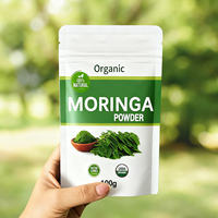 Suplemen OEM Label Pribadi 100g Bubuk Teh Moringa Oleifera dalam Kemasan Besar