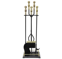 Pelle à cendres de rechange dorée, pliable, surdimensionnée, de qualité supérieure, pour foyer, outils de cheminée pour fours à pizza à bois