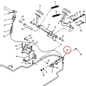 Maître-cylindre de frein Doosan pour chariot élévateur diesel D20G D25G D30G, pièce de pompe en acier SC0001380 - Product Image 3