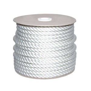 Corda da 8 mm in poliestere bianco lucido che affonda corda 620 kg che si rompe - Product Image 1