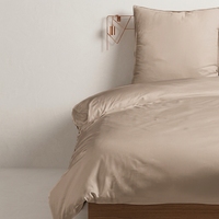 Ensemble de housse de couette en fibre de bambou 100% - 3 pièces - Tissage solide - Écologique - Avec taies d'oreiller - 400TC - Lavable en machine - Pour hôtel et usage domestique