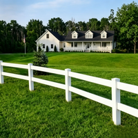 Clôtures et portails de ferme en PVC enduit, style européen, imperméables et antirouille, à dimensions personnalisables
