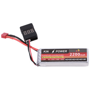Batería LiPo Kin Power de 2200mAh 7.4V 2S para modelos de aviones, coches y barcos RC - Product Image 3
