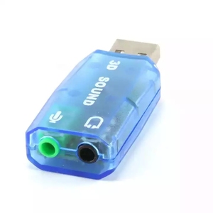 하이 퀄리티 USB2.0 외부 3D 사운드 카드 <span class=keywords><strong>5</strong></span>.1 채널 오디오 어댑터 (3.5mm 스피커 마이크 헤드폰 인터페이스 포함) - Product Image 1