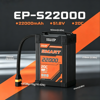 Baterai Drone Pintar 12S 14S 22Ah 25Ah 28Ah 30Ah 20C LiPo untuk UAV Pertanian  Baterai Drone Polimer Cerdas Lipo BMS