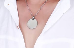 Ciondolo Rotondo Grezzo in Acciaio Inossidabile Targhetta Rotonda in Acciaio al Titanio Targhetta per Cani Ciondolo in Metallo Medaglia Dorata con Placcatura Sottovuoto - Product Image 2