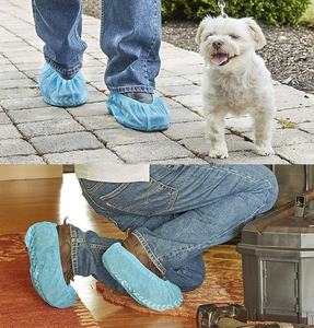 Couvre-chaussures jetables à semelle de point non tissée antidérapante d'isolement imperméable antistatique - Product Image 3