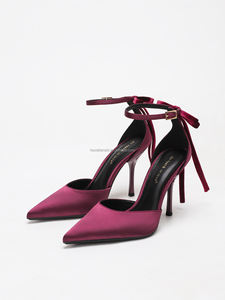 1211C-5 Escarpins élégants pour femmes, talons fins, hauteur du <span class=keywords><strong>talon</strong></span> 9,5 cm, bout fermé, nouveau design tendance pour l'hiver et l'automne - Product Image 2