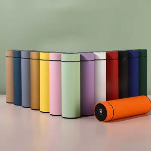 Corporate Activity Business Gift Stainless Smart Led Digital Temperature Display Thermos Vacuum Custom Logo Printed Water Bottle - Product Image 2
