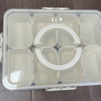 Boîte de rangement pour réfrigérateur en plastique, compatible lave-vaisselle, compartiment hermétique avec couvercle et poignée pour fruits et collations