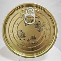 Haute Qualité 401 #   Couvercle de boîte en fer blanc de 98,9 mm à ouverture facile Double Gold pour maïs en conserve