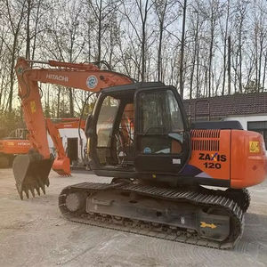 Excavateur Hitachi ZX120 d'occasion original 12 tonnes moyen Hitachi ZX120 pelle rétrocaveuse hydraulique sur chenilles de haute qualité bon marché - Product Image 1