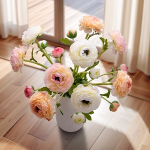 Flor Artificial de Loto de Dos Cabezas Oliver Big, para Decoración del Hogar, Directo del Fabricante - Product Image 4