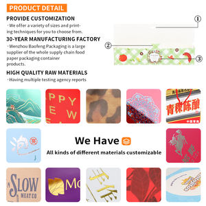 Oem לוגו מותאם אישית מזון כיתה נייר אריזה תיבת סגנון קוריאני כריך חם כלב תירס מקל takeawway עבור חטיפים - Product Image 5
