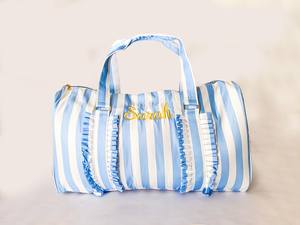 2025 sacs à <span class=keywords><strong>main</strong></span> Duffle monogrammés pour filles haute capacité couleurs pastel personnalisées pour des vacances confortables - Product Image 4