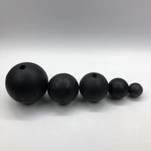 Siyah yumuşak katı lastik top ile delik büyük kauçuk toplar - Product Image 5