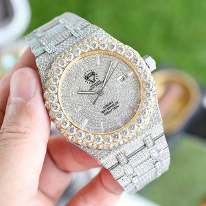 Sıcak satış tam buzlu Out D renk Moissanite saatler erkekler Pass elmas <span class=keywords><strong>Tester</strong></span> 40mm Dial safir kılıf lüks su geçirmez tasarım - Product Image 3