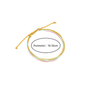 Hot Selling Verão Praia Surf Tornozelo Pulseira Pé Jóias Boho Colorido Multilayer Cabo de Cera À Prova D' Água Tornozeleiras para Mulheres Homens - Product Image 6