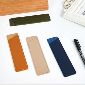 Hot-selling Pu Leather Creative Simple Gift Stationery <b>Box</b> <b>Pen</b> Case Pencil Pouch Sleeve Single <b>Pen</b> Leather Holders for Office - Product Image 3