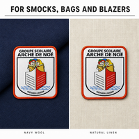 En gros, patch brodé personnalisé avec logo 3D, emblème tissé, badge, garniture en tissu, épinglette scolaire pour vêtements