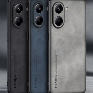 Funda Protectora para Teléfono Celular <span class=keywords><strong>POCO</strong></span> X7 Pro X6 C75, Diseño Ejecutivo, Protección Total, Piel de Oveja, Galvanoplastia, Protección de Lente a Prueba de Golpes - Product Image 1