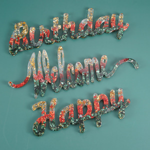 DIY Bienvenido Feliz cumpleaños frase <span class=keywords><strong>de</strong></span> bendición inglés cristal gotas <span class=keywords><strong>de</strong></span> pegamento <span class=keywords><strong>molde</strong></span> listado número colgar el número <span class=keywords><strong>de</strong></span> casa <span class=keywords><strong>molde</strong></span> <span class=keywords><strong>de</strong></span> silicona - Product Image 4