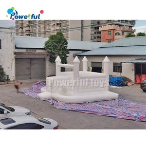 Commerciale per bambini gonfiabile per matrimonio buttafuori moonbuttafuori bianco castello gonfiabile gonfiabile aria saltando casa di rimbalzo bianca per Paty - Product Image 4
