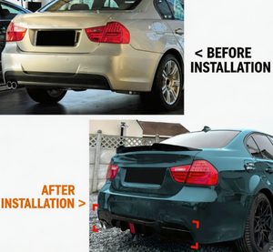กันชนหลัง AURON 3 Series E90 2005-2012 M-tech พร้อมดิฟฟิวเซอร์หลังและไฟ - Product Image 3
