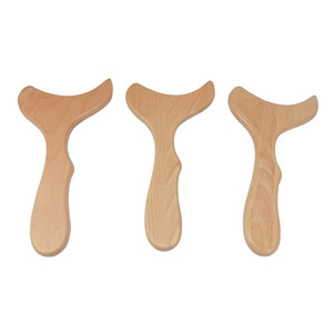 Planche de massage en bois de hêtre pour le dos, le cou, les épaules, thérapie des méridiens, outil Gua Sha en bois, soins de beauté du corps - Product Image 2
