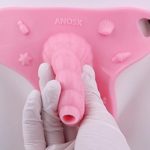 AS-542 Nuevo Dispositivo de Castidad Masculino de Silicona en Forma de Concha, Jaula para Pene, Dispositivo de Abstinencia para Adultos con Cinturón de Bondage, Juguetes para Femboys - Product Image 3