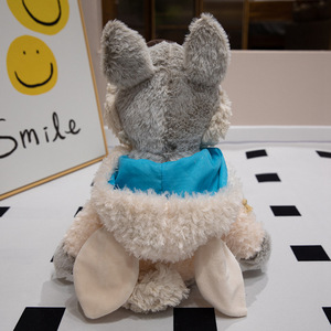 Peluche <span class=keywords><strong>Loup</strong></span> Jeune à Succès Transfrontalier, en Coton PP, Design Peau de Mouton, Adorable <span class=keywords><strong>Petit</strong></span> <span class=keywords><strong>Loup</strong></span> avec Chapeau Amovible, 31cm-50cm - Product Image 4