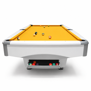 Table de billard moderne et personnalisable de 9 pieds avec poches en cuir et plateau en ardoise - Brunswick Billiard à vendre 5G Modern Streamlined Luxury D - Product Image 1