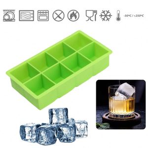 Bandeja de Silicona para Cubitos de Hielo, 8 Cavidades, Multicolor, Reutilizable, Flexible, Libre de BPA, para Whisky, Cócteles y Bebidas Frías - Product Image 2
