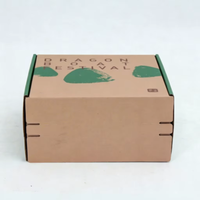 Boîte d'expédition de luxe réutilisable avec fermeture éclair et bande de déchirement, finition mate, logo personnalisé imprimé, en carton ondulé pour un déballage rapide