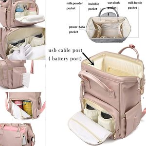 OEM ODM Multifunzione <span class=keywords><strong>Da</strong></span> Viaggio Impermeabile Di Maternità Sacchetto Del Pannolino per il Bambino Della Ragazza <span class=keywords><strong>Zaino</strong></span> - Product Image 4