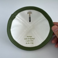 Kipás de Lino Personalizadas OEM con Impresión Digital, Ecológicas, para las Cuatro Estaciones, Celebraciones Judías, Ceremonia de Síngula, Calotte Juive