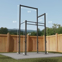 Rack de Crossfit Multifuncional de Acero y Hierro Personalizado de Fábrica, Estructura de Gimnasio Portátil y Resistente para Uso Comercial en Exteriores