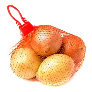 Tas jaring bawang PE PP Kecil tas jaring buah kustom dalam gulungan untuk pertanian dan industri dengan kemasan tertutup