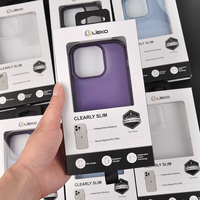 Boîte de papier de couverture mobile en papier de luxe personnalisée emballage étui de téléphone portable boîte d'emballage à tiroir avec ruban de fenêtre en PVC