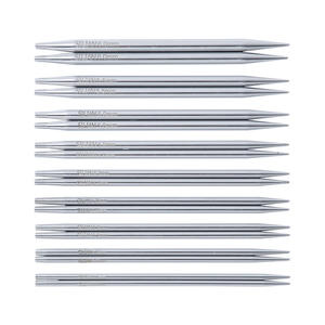 Boîte en bois argentée pour aiguilles à tricoter circulaires et crochets détachables en oxyde d'aluminium – Vente en gros - Product Image 5