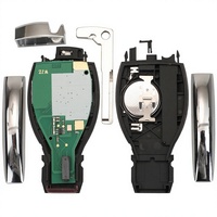 Clé de voiture intelligente style BGA 2/3/4 boutons 315/433 MHz pour Mercedes-Benz C/E/S compatible avec la clé d'origine NEC BGA ABS/Métal