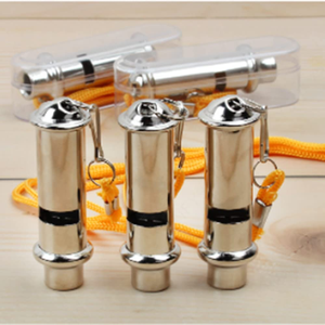 Sifflet d'entraînement pour animaux de compagnie en acier inoxydable, haute fréquence, sans noyau, son bicolore, super puissant - Product Image 5
