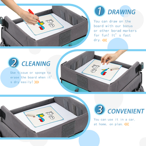BSCI <span class=keywords><strong>aereo</strong></span> personalizzato bambino Lap Desk Organizer Travel vassoio seggiolino auto per bambini - Product Image 5