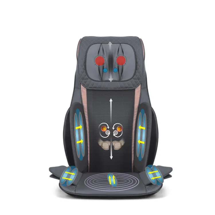 Nhà Máy Bán Buôn Giá Luxury New Electric Car Seat Shiatsu Và Nhào Không Khí Áp Lực Massage Đệm MD-80351