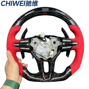 Accesorios interiores de coche volante LED de calefacció<span class=keywords><strong>n</strong></span> de fibra de carbono forjado personalizado para Hyundai Elantra <span class=keywords><strong>N</strong></span> I30N I20N <span class=keywords><strong>2019</strong></span>-2025 - Product Image 4