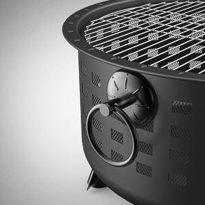 เตาไฟขนาด25.5นิ้วแบบพกพา,เตาเผาไม้สำหรับไว้ตั้งแคมป์เตาไฟเตาย่าง BBQ เตาไฟปรับแต่งได้ตามต้องการ - Product Image 5